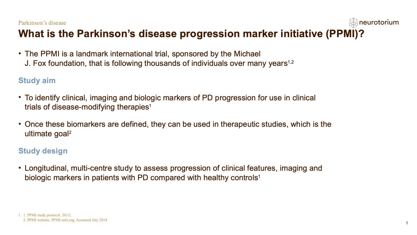Parkinsons Disease – Course Natural History and Prognosis – slide 25